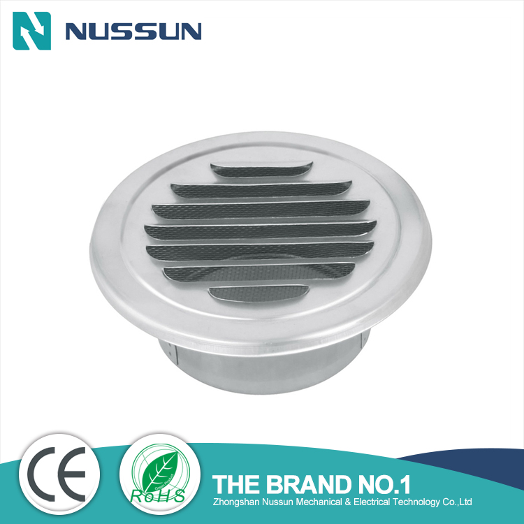 HVAC Exhaust Vent Cover Round Adjustable Stainless Steel Air Vent Deflector Inline Air Duct Vent Cover Grille