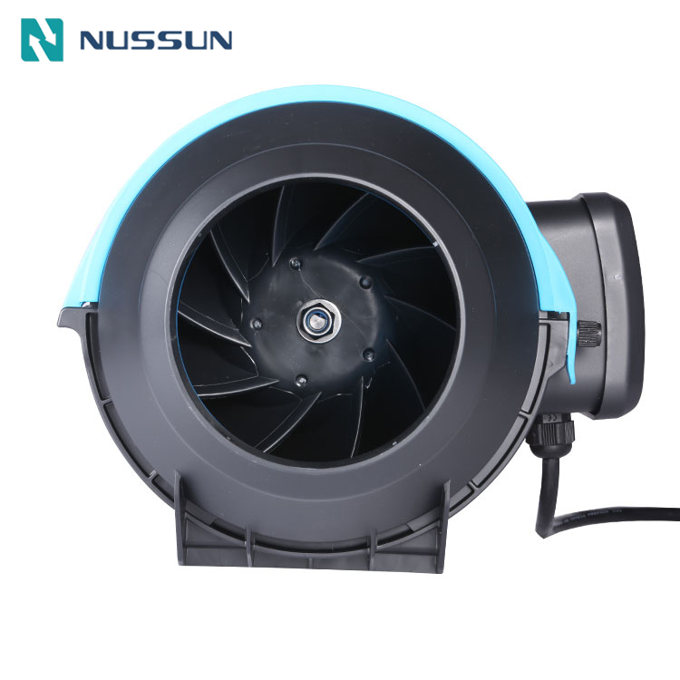 Nussun High Efficiency Silent Hydroponic Exhaust 4 5 6 8 10 Inch Mixed Flow Duct Fan