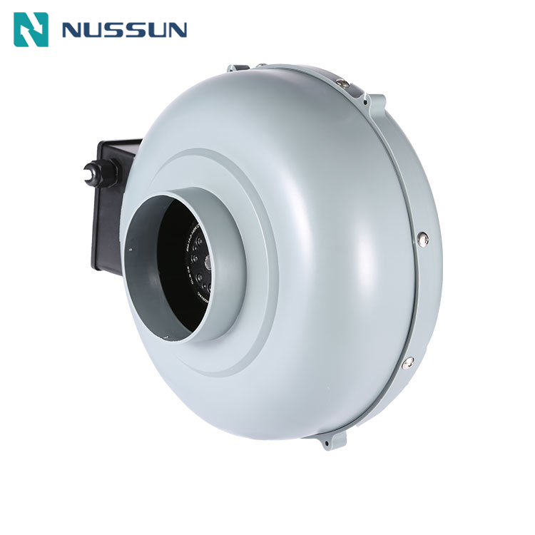 New Product Low Noise High Cfm Circular Inline Duct Fan for Hydroponic Ventilation
