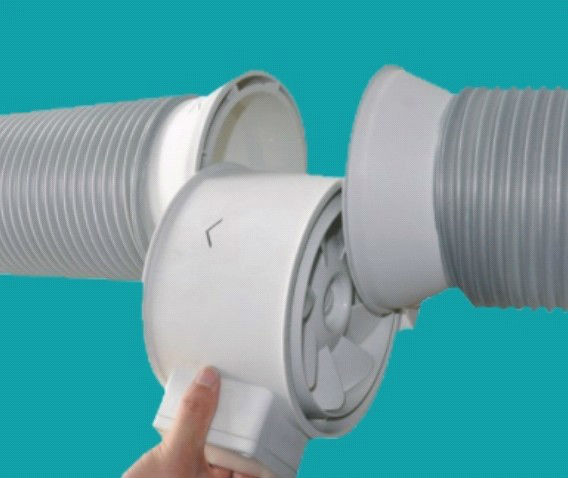 NUSSUN High Air Pressure 12 inch Bathroom Ventilation Exhaust Fan (DJT31UM-66P)