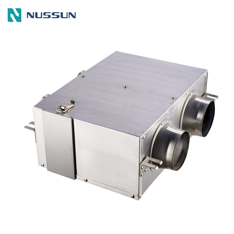 Nussun Stainless Steel Large Airflow Convection Acoustic Box Fan Ventilation Air Duct Fan