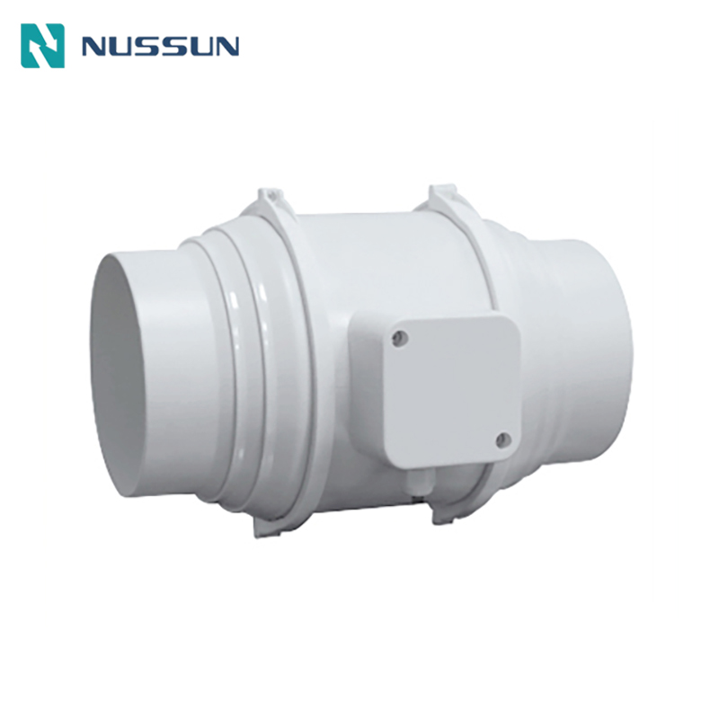 NUSSUN High Quality Mixed Flow Inline Booster Exhaust Duct Fan Low Noise For Air Condition