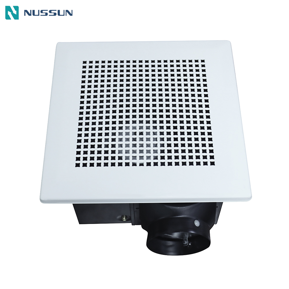 NUSSUN OEM Household Metal Ceiling Mounted Pipe Extractor Suction Bathroom Exhaust Ventilation Fan