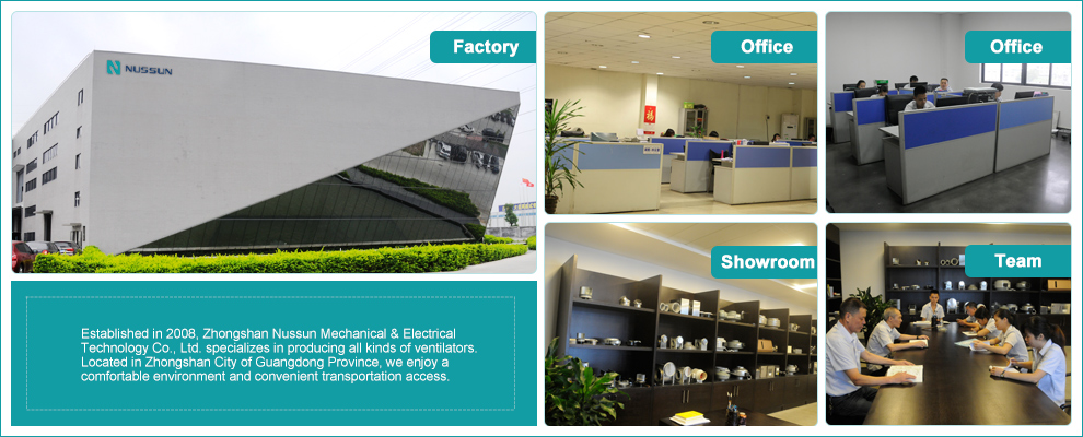 Nussun, HVAC duct fans and ventilation equipment factory