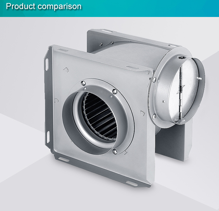 High Speed Right Angle Split Duct Fan Fresh Air 4 Inch Exhaust Fan Metal Ventilation Fan (DPT10-11)