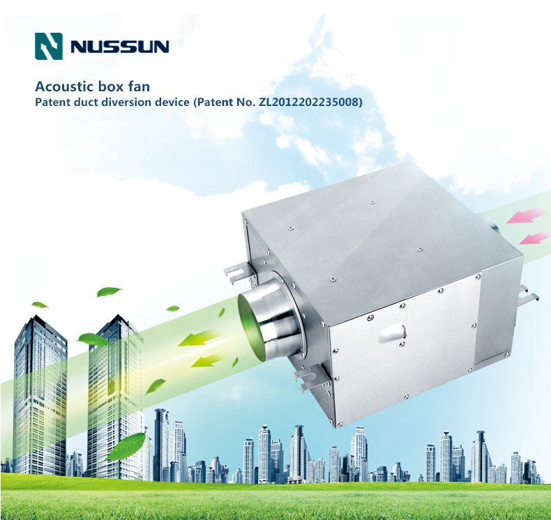 Wholesales acoustic box Inline duct fan supplier(DPT15-32B)