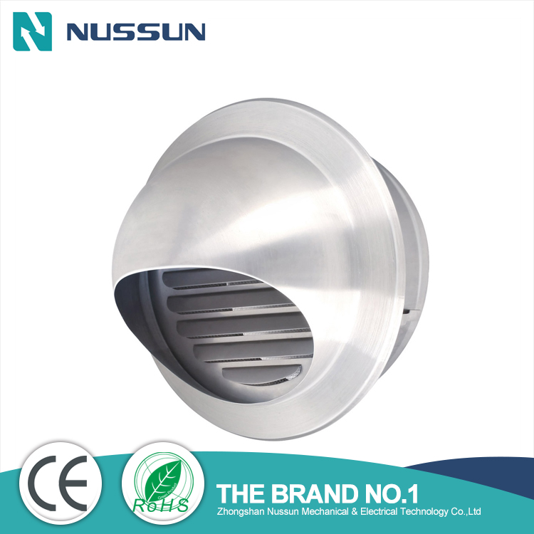 HVAC Exhaust Vent Cover Round Adjustable Stainless Steel Air Vent Deflector Inline Air Duct Vent Cover Grille