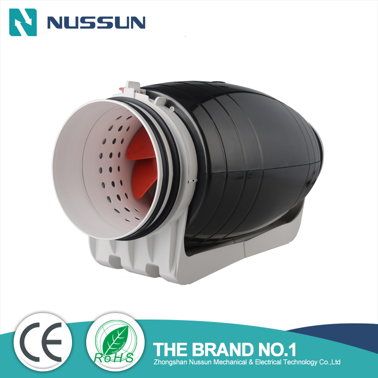 Wholesale Silent Mixed Flow Inline Duct Fan For Hydroponics Ventilation (DJT150P)