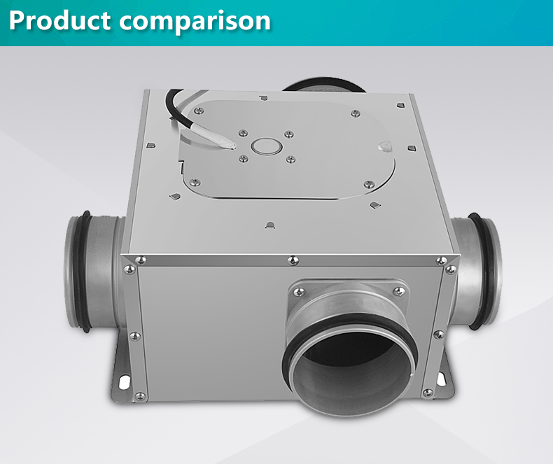 Wholesale Multi-connection Ventilator for Fresh Air System Booster and Relay Air Duct Function (DPT12-3X10C)