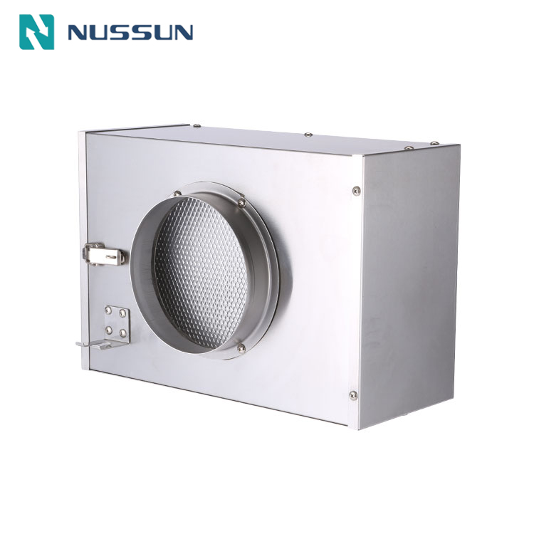 Inline Air Filter Box HEPA Filter Activated Carbon Filter for Ventilation System Exhaust Fan (JHX-250)