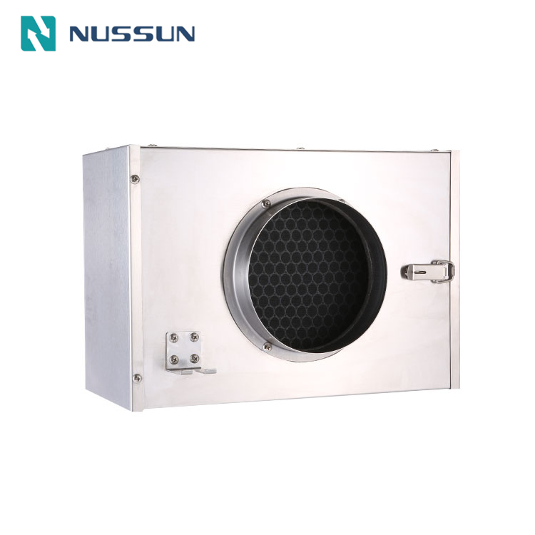 Ventilation Dust Collect Metal Box 6 Layers Active Carbon Split HEPA Air Purifier Filter (JHX-150)