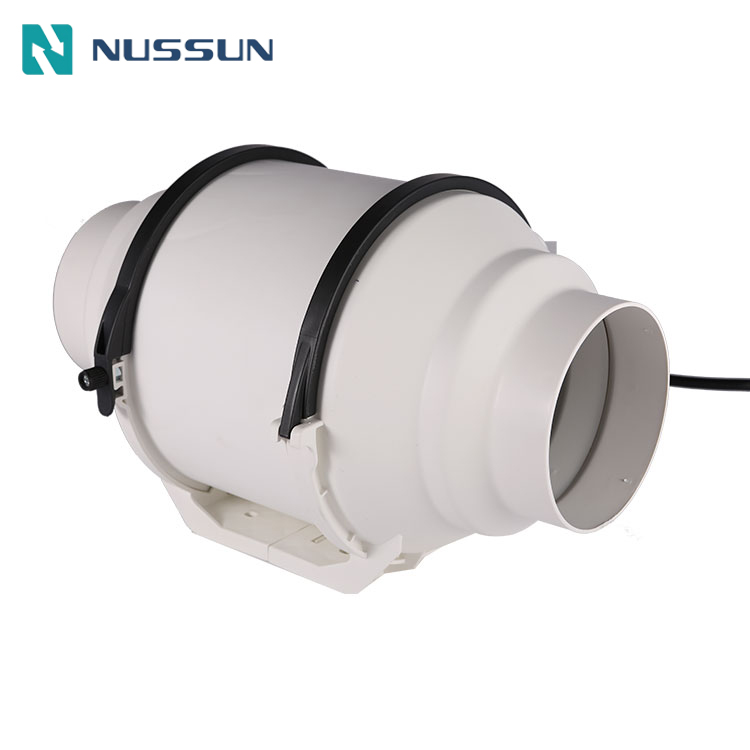 100mm Low Noise Mixed Flow Inline Bathroom Inline Extractor Fan Round Duct Fan (DJT10UM-25P)