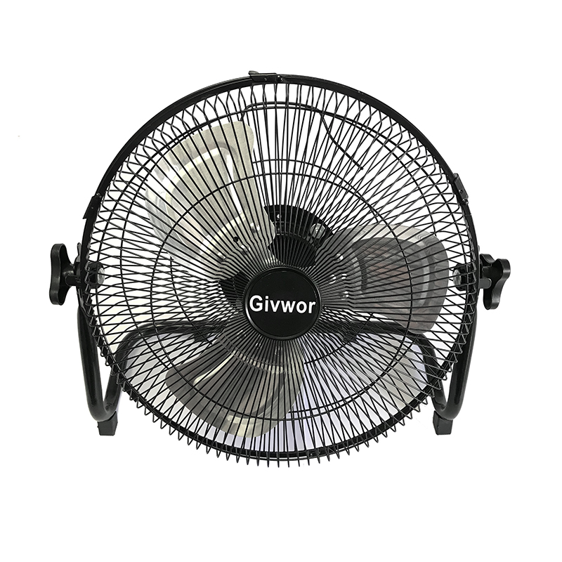 Standing Floor Pedestal Industrial Fan Solar-Powered Fan for Outdoor Adventures