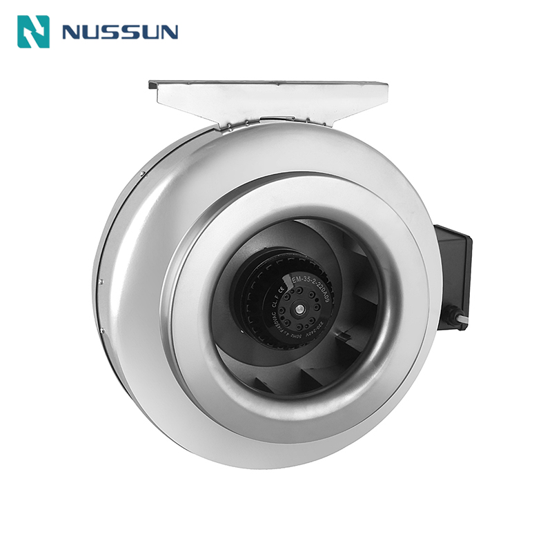 NUSSUN Metal Ventilatioin Fan In-line Duct Circular Fan 1000 CFM Ventilation Air Duct Fan