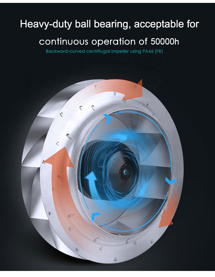 NUSSUN Hydroponics High Temperature Centrifugal Duct Fan Blower Industry Inline Duct Fan In Line Duct Booster Fan