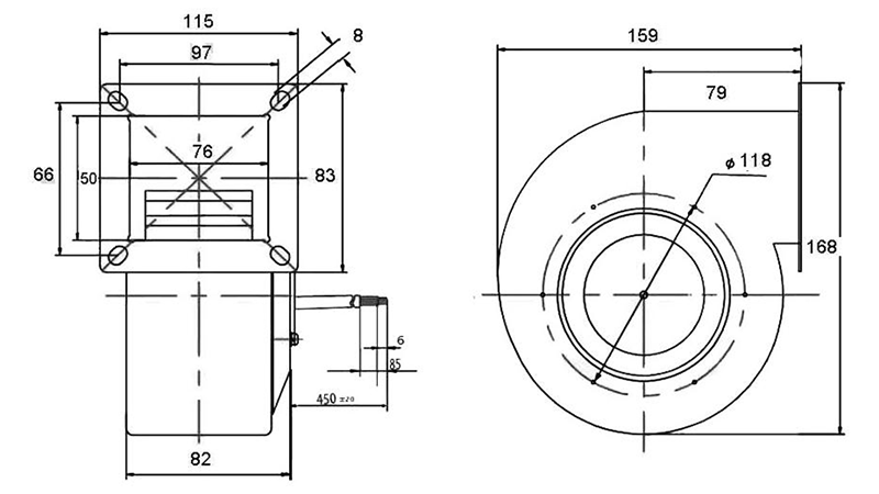 AC Centrifugal Fan High Pressure Industrial Centrifugal Fan Blower Forward Curved Centrifugal Fan Blower