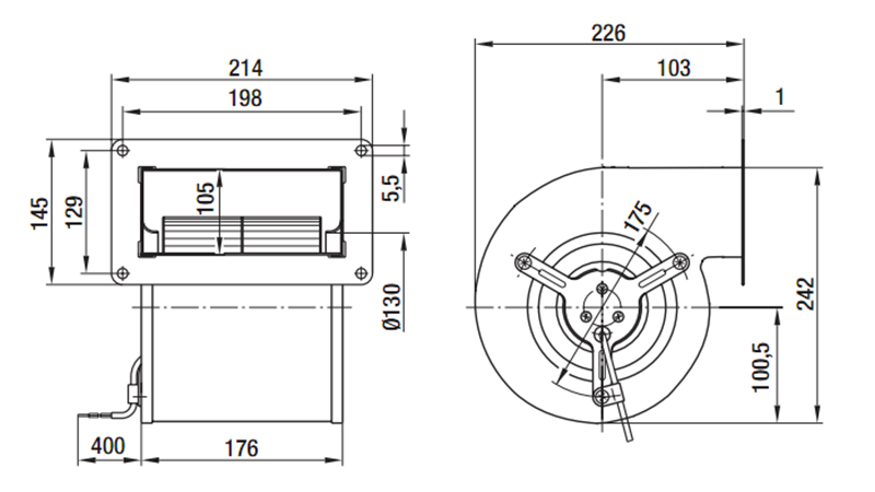 Industrial Big Air Volume Exhaust Fan Air Blower Double Inlet Forward AC Centrifugal Exhaust Fan Blower