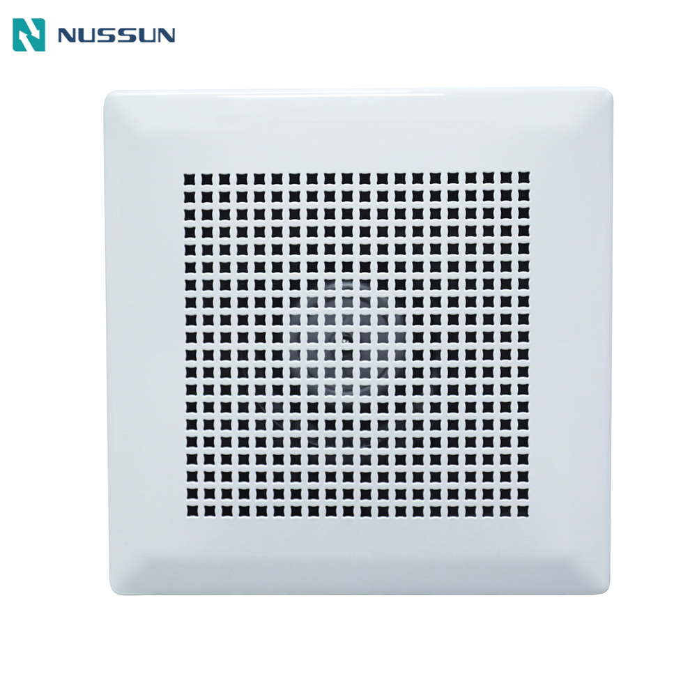 NUSSUN High Air Flow 200mm Integrated Exhaust Ceiling Mounted Fan for Sitting room Home Shops Resturaurant