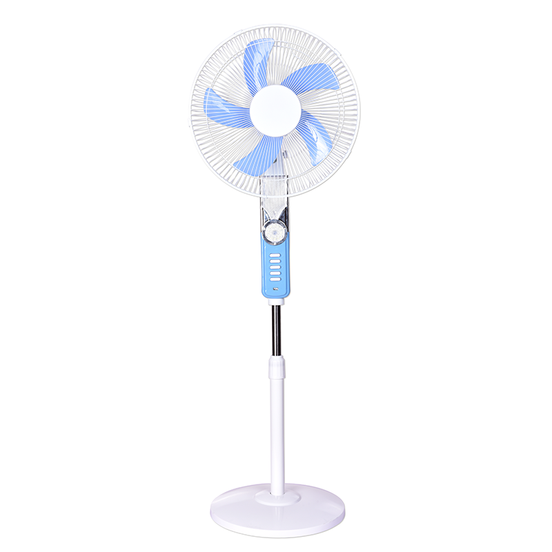 Eco Friendly Oscillating Solar Power Stand Fan Home Appliances 16" Led Dc Stand Fan with Mobile Phone USB Charging