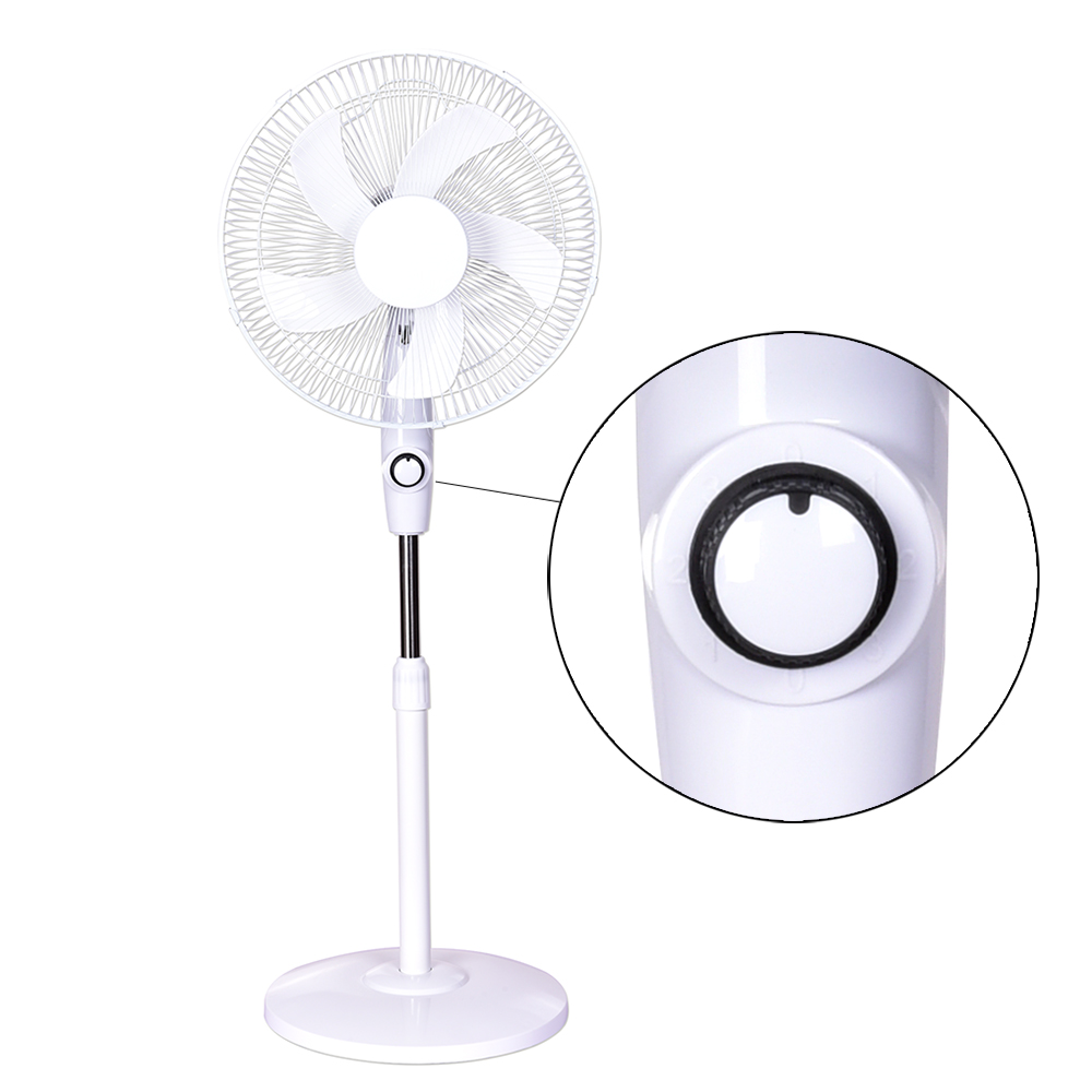 Simple Design 16 Inch High Speed Dc Ac Charging Solar Power Electric Standing Fans