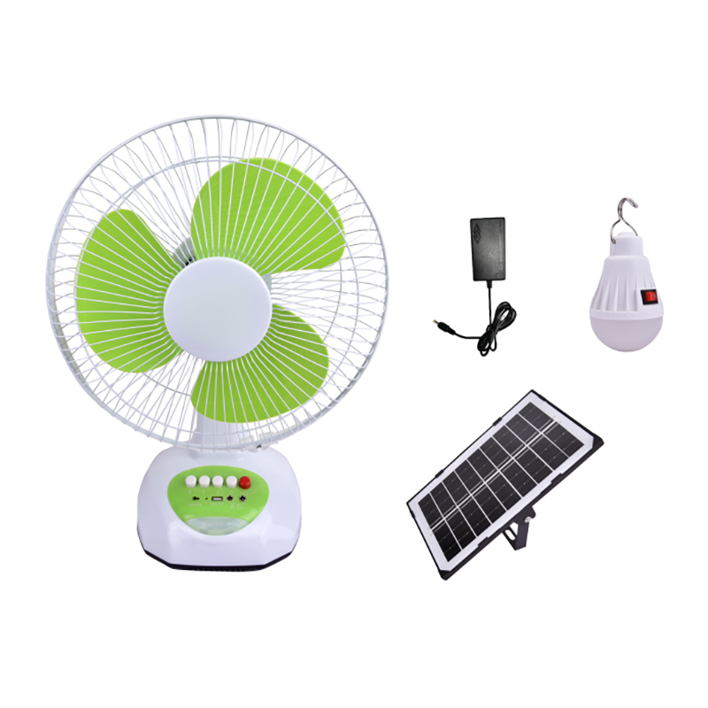 Electric Fan Manufacturer Factory Price 12inch Rechargeable Table Solar Fan