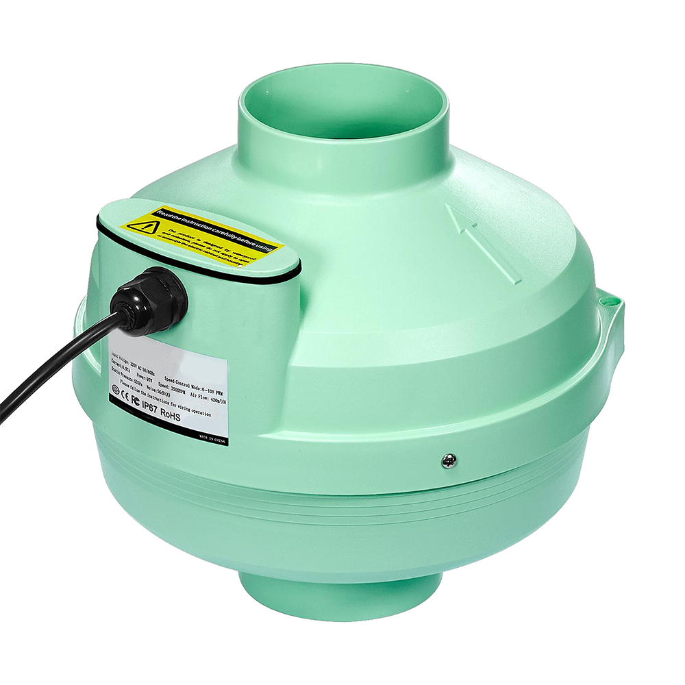 Nussun Round Shape Waterproof Pipeline Fan Centrifugal Blower Inline Duct Fan