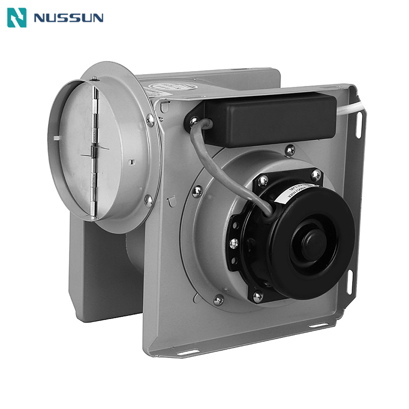 NUSSUN DPT20-45 600CMH 47dB Corner Position Install HVAC Extractor Fan 200mm Bathroom Kitchen Duct Fan