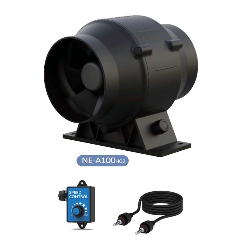 NUSSUN Home Silent Inline Pipe Duct Fan Havc 220V 4&amp;amp;quot; Silent Mixed Flow Exhaust Fan For Workshop