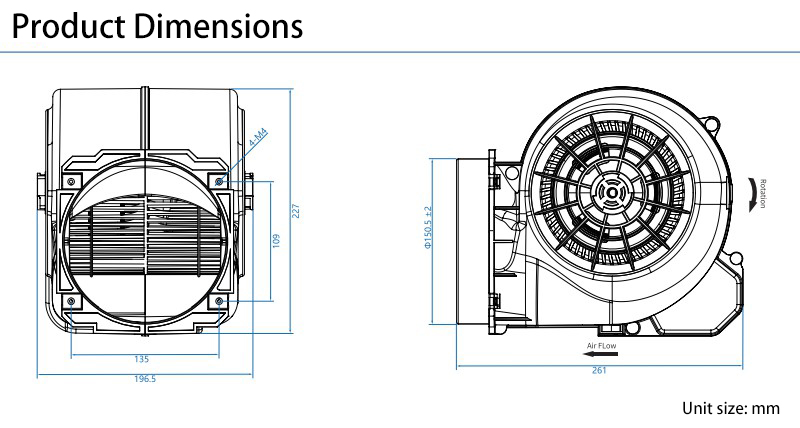DC Centrifugal Blower