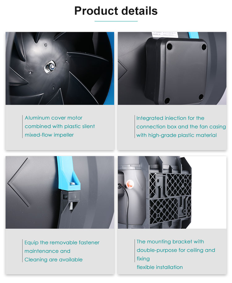 315mm Air extractor mixed flow exhaust fan