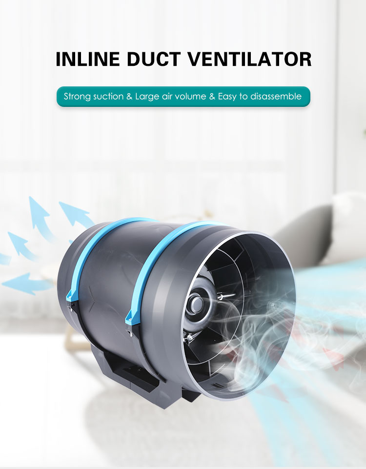 Efficient Airflow mixed flow ventilator for greenhosue exhaust